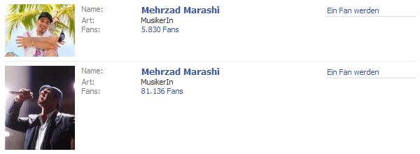Mehrzad Marashi Fanpages