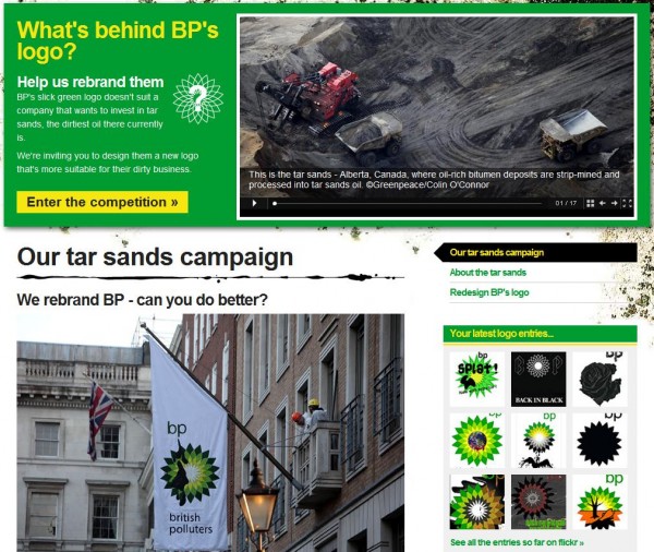 Greenpeace BP Rebrand Kampagne