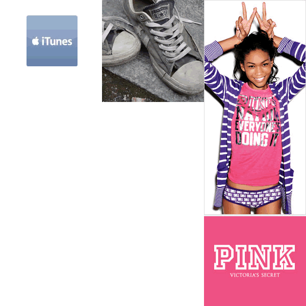 iTunes / Converse All Star / Victoria's Secret Pink