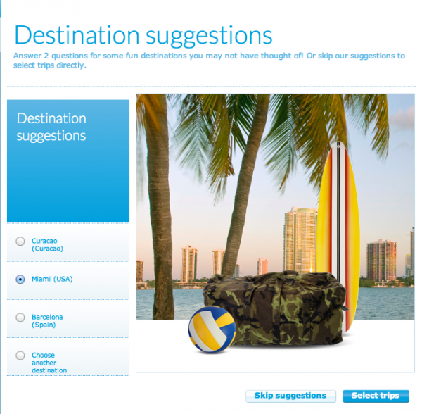 KLM Trip Planner – Empfehlungen