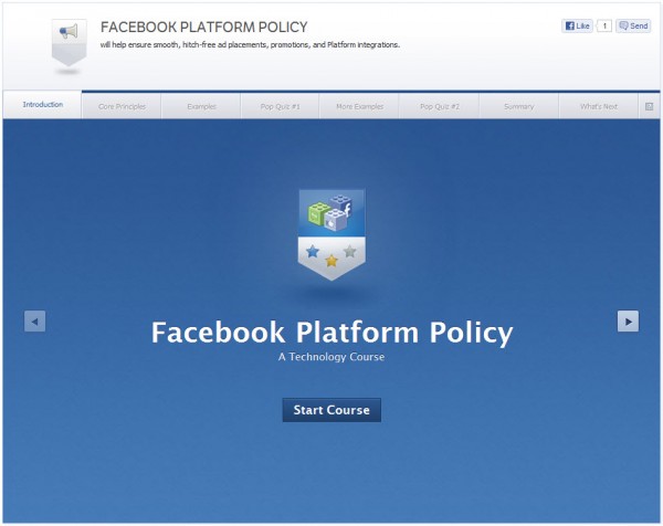 Facebook Platform Policy - Introduction