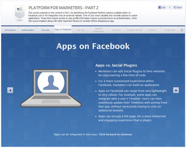 Platform for Marketers - Part 2 - Apps on Facebook