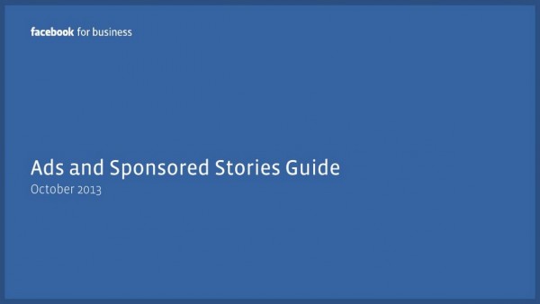 Ads and sponsored Stories Guide Oktober 2013