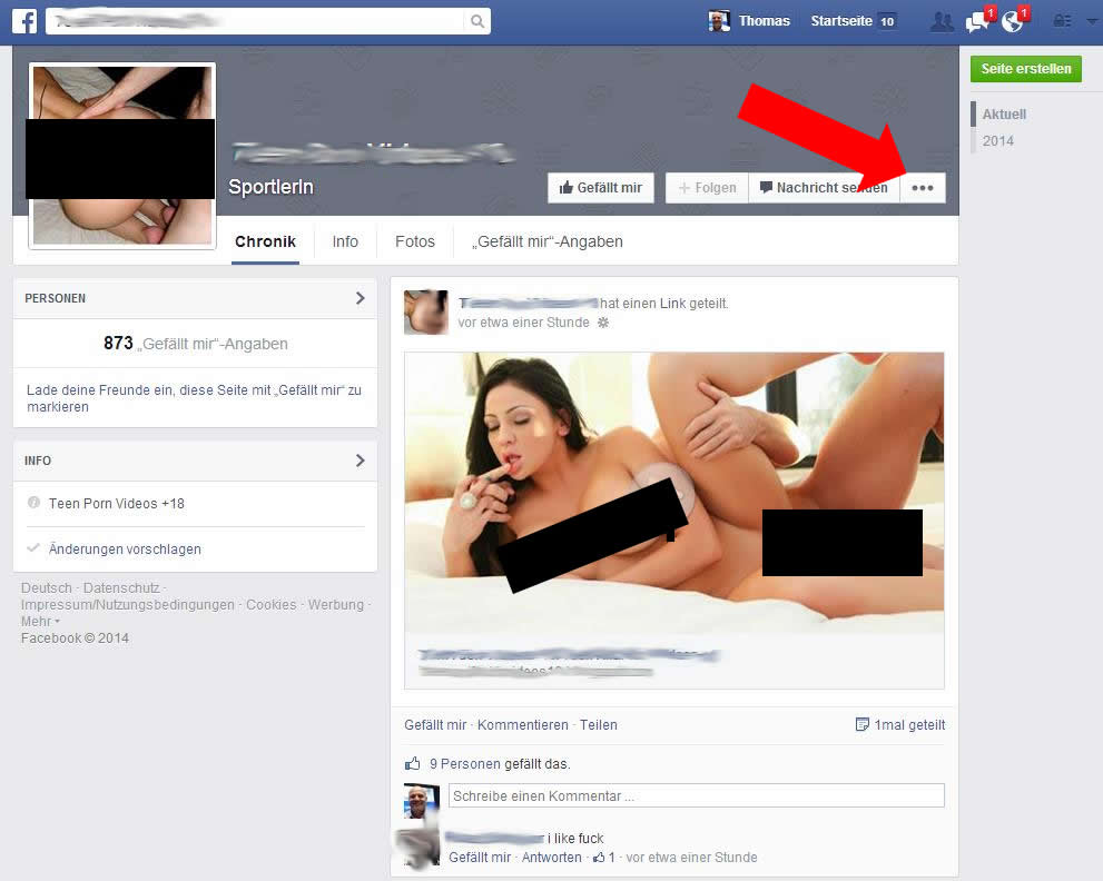 Facebook: Porno Seiten auf Facebook - und was man dagegen tun kann.