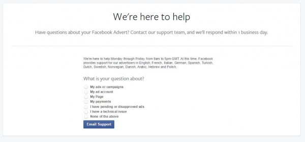 Get Help - Facebook for Business