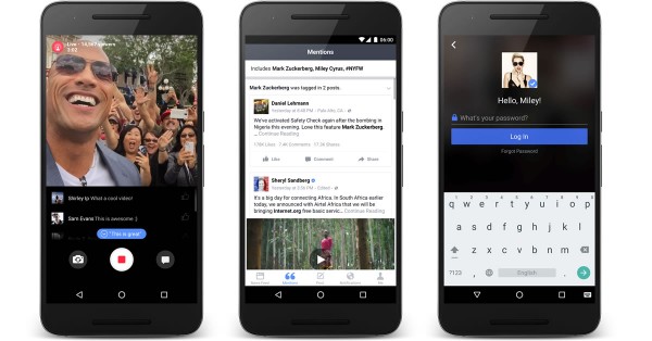 Facebook Mentions für Android
