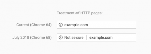 Neue "Nicht Sicher"-Warnung in Google Chrome (Quelle: Google Security Blog) 